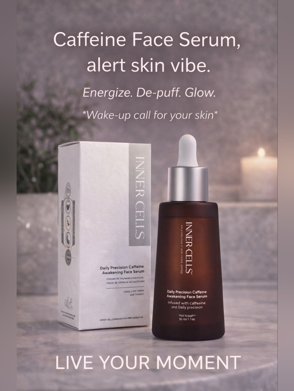 InnerCells Caffeine Serum That “I slept 8 hours”… even when you didn’t 😏 Moment